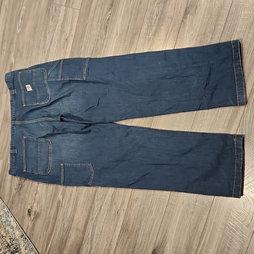EUC Carhartt Relaxed Fit Rugged Flex  Men's sz 42 x 34 Utility Jean's - Picture 5 of 9